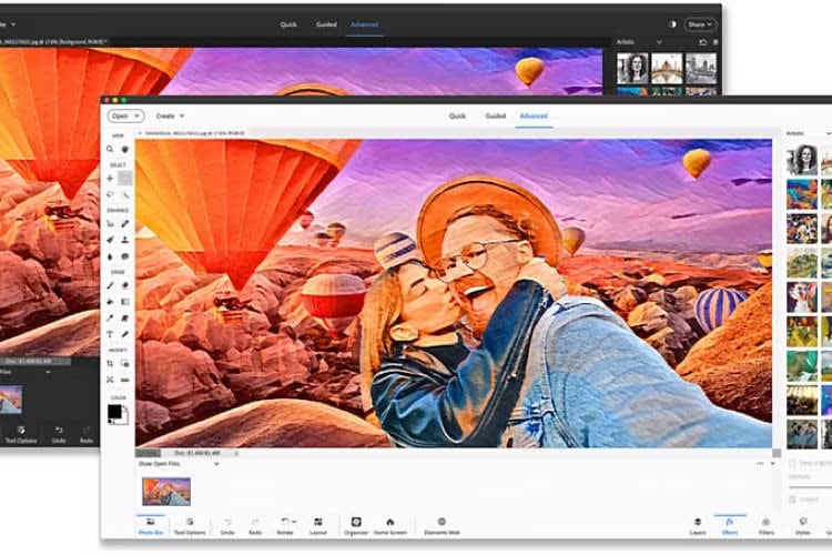 Adobe retouche Photoshop et Premiere Elements pour 2024