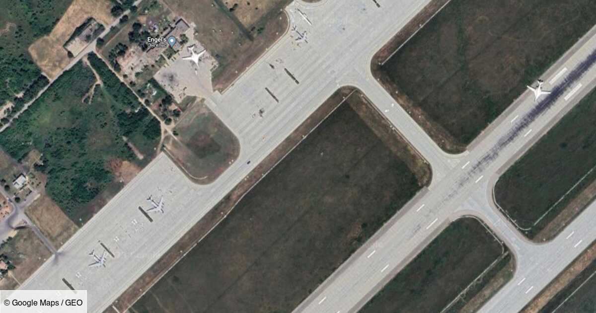Pour tromper les drones ukrainiens, la Russie peint de faux bombardiers Tu-95 sur ses bases aériennes